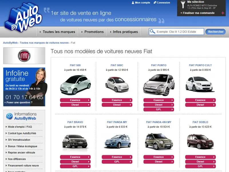 Autobyweb, premier site de vente de voitures neuves en ligne par des concessionnaires