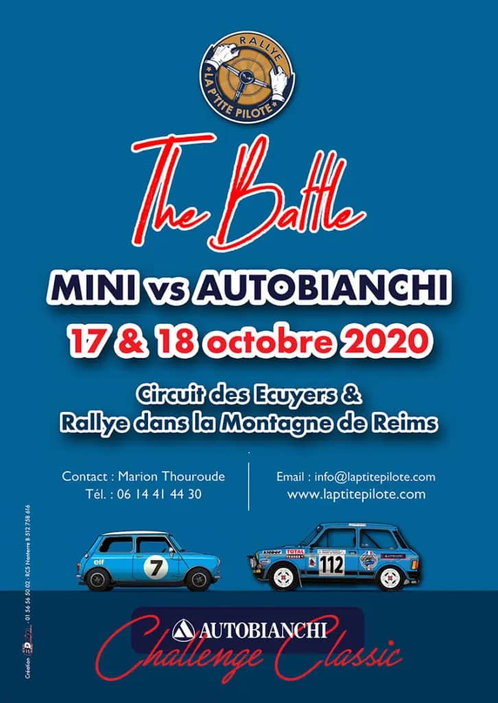 Ce week-end, les A112 défient les Mini THE BATTLE MINI vs AUTOBIANCHI